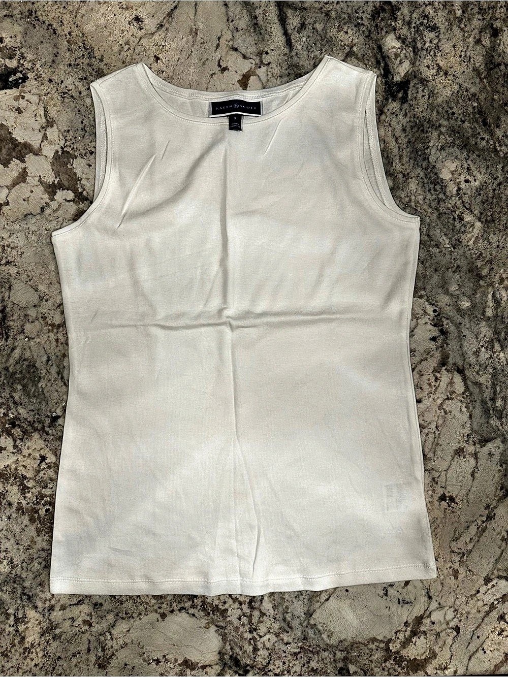 Karen Scott Sleeveless Tank Top in White